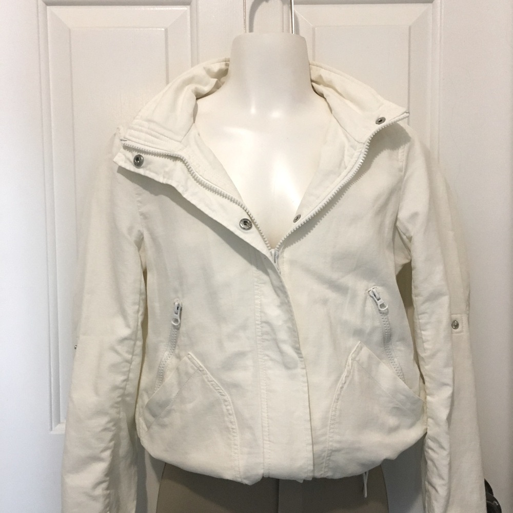 SOLD - Spring Jacket  with removable hood.